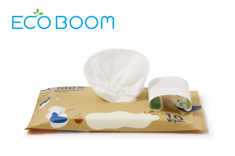 Toallitas ecológicas biodegradables de fibra de bambú