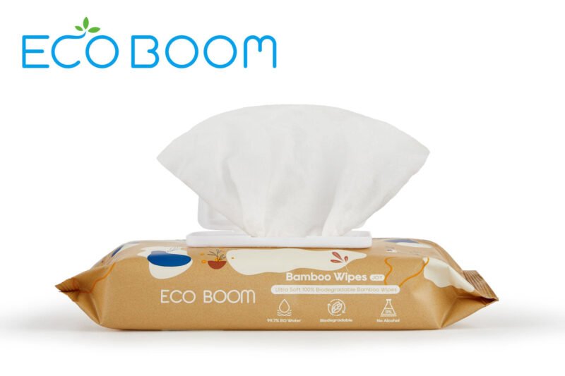 Toallitas ecológicas biodegradables de fibra de bambú
