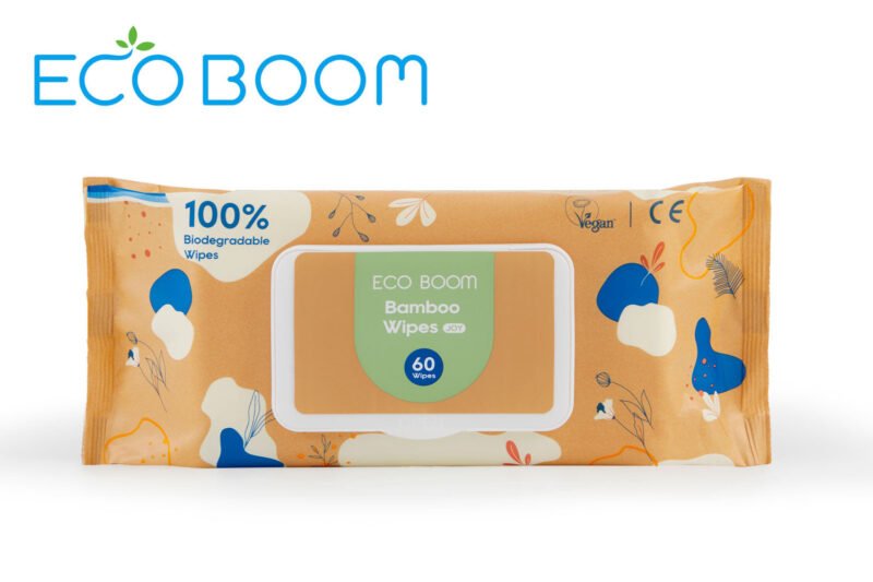 Toallitas ecológicas biodegradables de fibra de bambú
