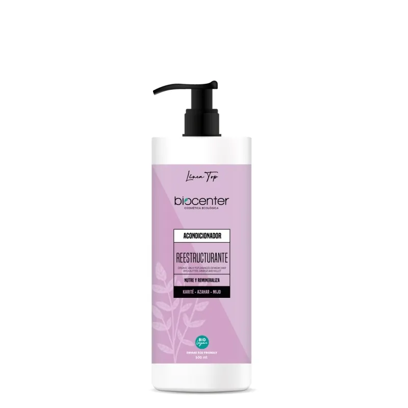 BIOCENTER Acondicionador natural Reestructurante - para cabello quebradizo y dañado - 500 ml